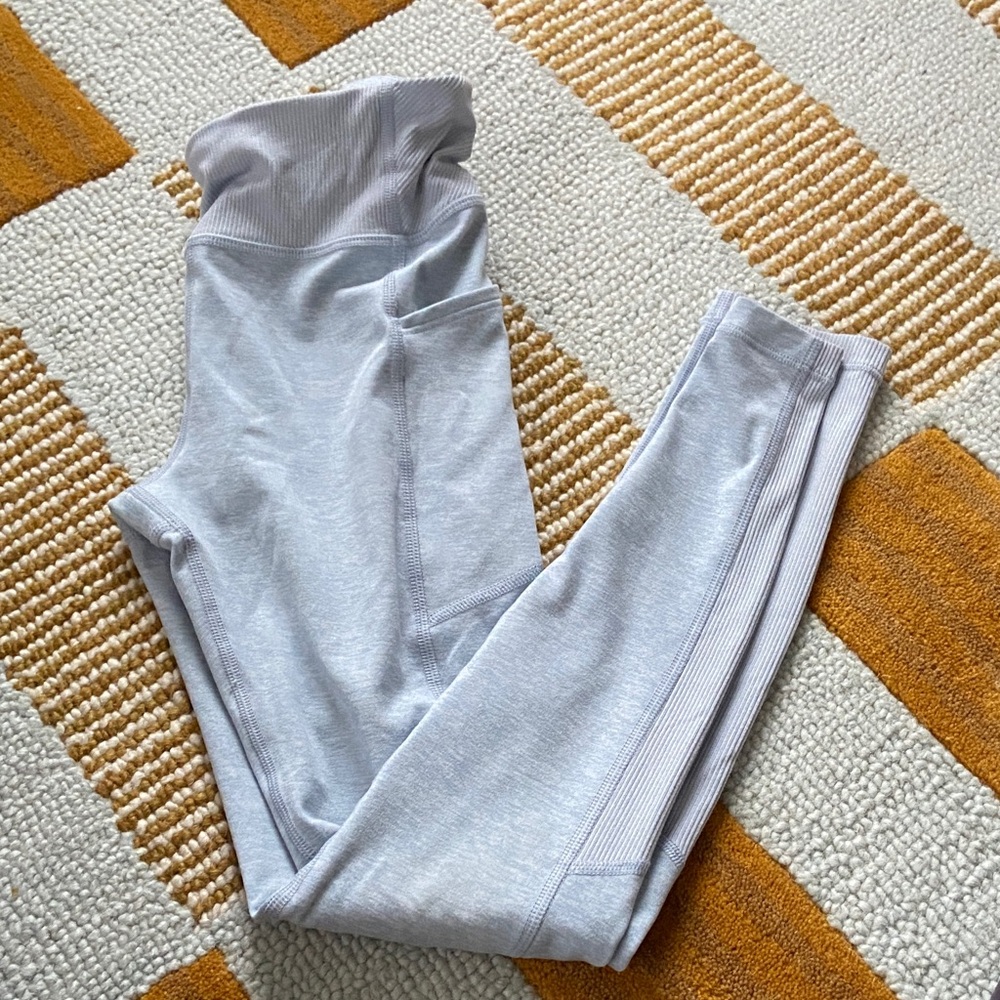 Athleta girl snowball soft luxe tight leggings light blue size m 8-10